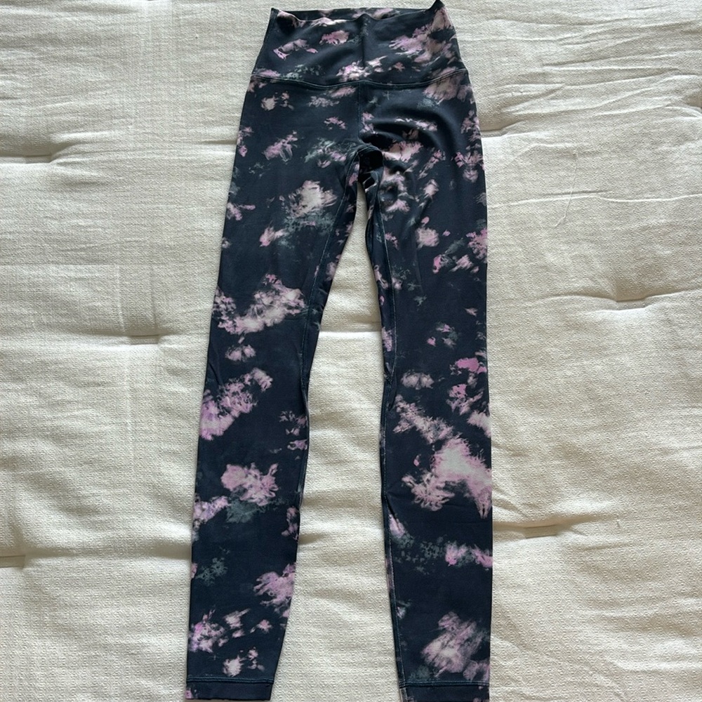 Lululemon tie dye align leggings, size 2